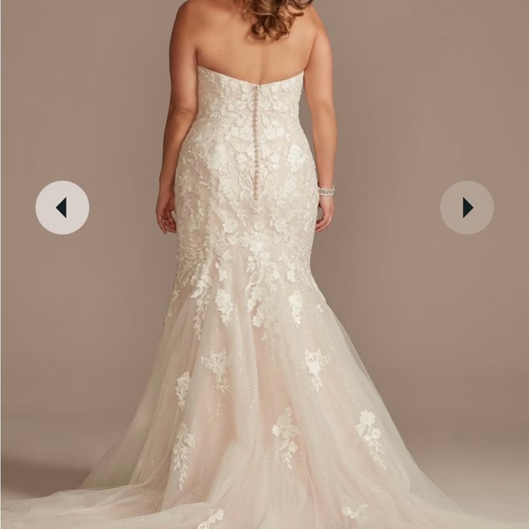 oleg cassini a line wedding dress Oleg Cassini, Classic A-Line Mikado Satin Wedding Dress Wedding Dress Save 19%